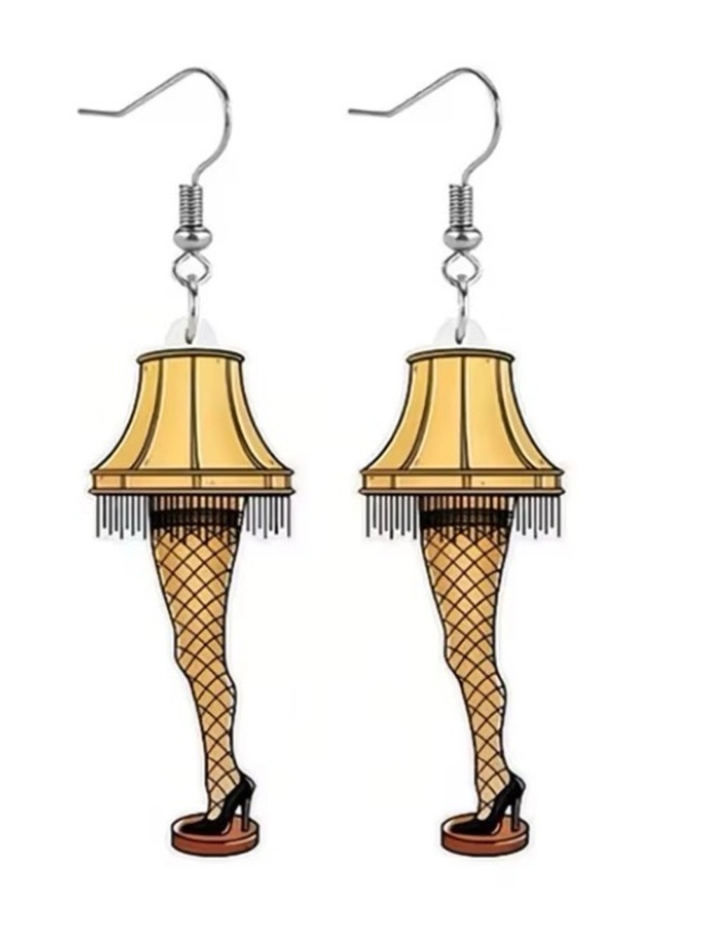Novelty Leg Lamp Earrings-acrylic Christmas Story Ralphie